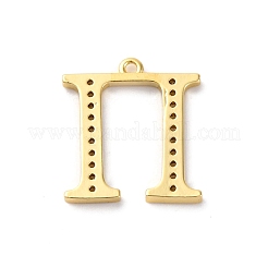 Pendentif en zircone cubique micro pavé de laiton placage en rack&nbsp;KK-H449-76G-23