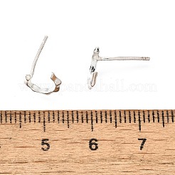 Серьги-гвоздики из стерлингового серебра s925 EJEW-P305-01F-P