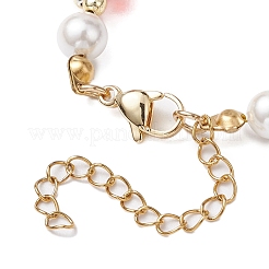 Pulseras de cuentas acrílicas con temática de chakras&nbsp;BJEW-JB11208