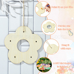 2 комплект цветочной деревянной кормушки для птиц своими руками&nbsp;DIY-CJ0002-55