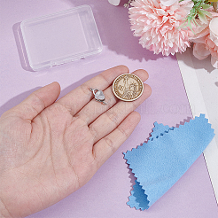 1 шт. застежки-коробочки из стерлингового серебра STER-GO0001-70B