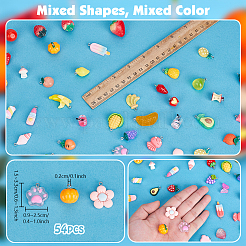 54 шт. подвески из непрозрачной и прозрачной смолы&nbsp;RESI-PH0002-66