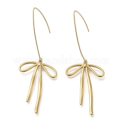 Серьги-бантики из нержавеющей стали 304 EJEW-H015-02G