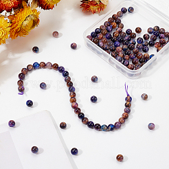 2 нити натуральных галактических бусин тигровый глаз нити&nbsp;G-OC0002-76