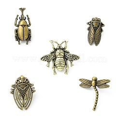 10 stücke 5 arten insekten legierung anstecknadeln für rucksack kleidung&nbsp;JEWB-CJ0003-40