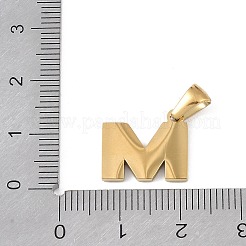 Подвески с алфавитом из натуральной белой ракушки STAS-M338-02G-M