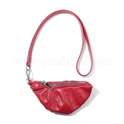 Мягкие кожаные сумки-круассаны&nbsp;AJEW-M043-04B