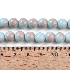 Выпечка окрашенные стеклянные бусины пряди&nbsp;DGLA-N012-8mm-06