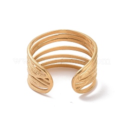 Ионное покрытие (ip) 304 нержавеющая сталь многокруговое открытое кольцо-манжета для мужчин и женщин STAS-E168-03G