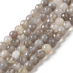 Натуральные полосатые агатовые / полосатые агатовые бусинки G-A246-8mm-02