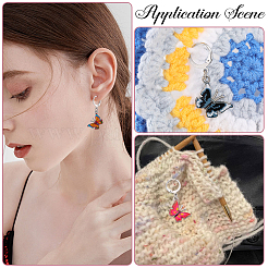 Подвесные украшения из сплава эмали HJEW-SC00050