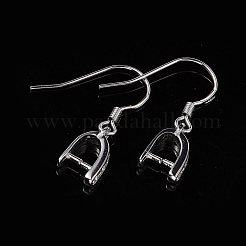 Антикоррозийное родиевое покрытие 925 серьги-крючки из стерлингового серебра STER-I009-07P