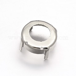 Ottone tondo piatto da cucire sulle impostazioni dei rebbi&nbsp;KK-N0084-A13-18mm