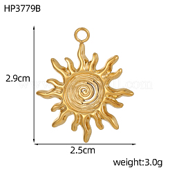 Anhänger aus Edelstahl 304&nbsp;STAS-OY019-85G