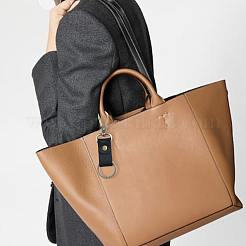 Брелоки из коровьей кожи и сплава&nbsp;KEYC-WH20005-24C