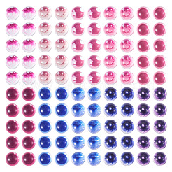 ガラス工芸人形の目  ぬいぐるみの目  diyの人形のおもちゃの人形のプラシ天の動物の作成のため  半円  ミックスカラー  10x5.5mm&nbsp;DOLL-TAC0002-01C