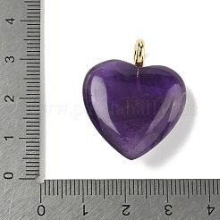 Подвески из натурального аметиста &nbsp;G-P585-03G-11