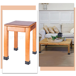 Quadratische Möbelbeinabdeckungen aus Kunststoff&nbsp;KY-WH0048-34D