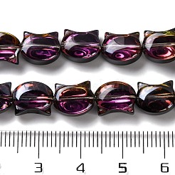 Стеклянные бусины с гальваническим покрытием &nbsp;EGLA-Q128-08A-HP02