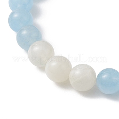 Круглые браслеты из натуральных драгоценных камней из бисера&nbsp;BJEW-JB12986