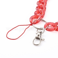 Прозрачные акриловые мобильные ремни-цепочки HJEW-JM00452-03