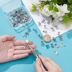 60 шт. 5 шт. фурнитура для сережек-гвоздиков из нержавеющей стали 304 STAS-UN0028-01