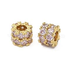 Латунные микро проложить кубического циркония бусы KK-B142-23G-01