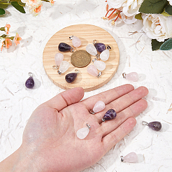 18шт 3 стиля подвески с драгоценными камнями&nbsp;G-FI0001-28