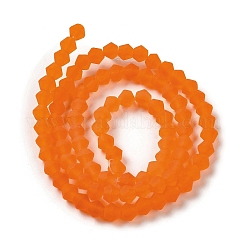 Imitano i fili di perle di vetro smerigliato del cristallo austriaco&nbsp;GLAA-F029-TM4mm-B11
