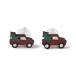Set di orecchini a bottone a tema natalizio&nbsp;EJEW-U016-05P-01
