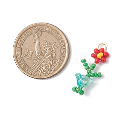 Стеклянные подвески из бисера&nbsp;PALLOY-MZ01091