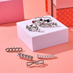 13pcs 13 Arten Zinklegierung Schuhe Schnallenclips&nbsp;FIND-SZ0001-46P