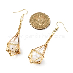 Латунные крючки для сережек с подносом&nbsp;EJEW-JE05582-01