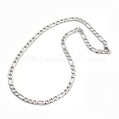 Устойчивые к потускнению ожерелья из нержавеющей стали 304 figaro chains&nbsp;LS-NJEW-I060-09A