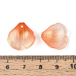 Pendenti a forma di petalo in vetro trasparente&nbsp;GLAA-T030-05A