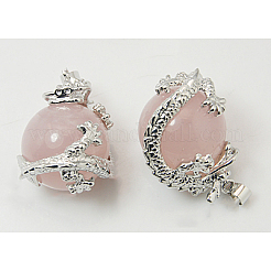 Природного розового кварца подвески&nbsp;X-G-H1527-6