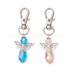 2шт. подвеска в виде ангела из стеклянных бусин&nbsp;HJEW-JM02652-01