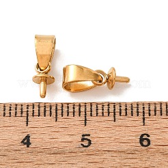 304ステンレススチールペグベイル  片穴パーツ用  イオンプレーティング（ip）  ゴールドカラー  13mm&nbsp;SA-CBA29C3-10G-B