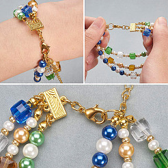 60 шт. 2-цветные литые звенья для люстры FIND-AR0004-69