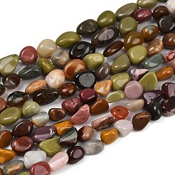 Бусы из натурального алашанского агата G-Q060-E19-02