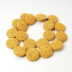 Бусы из натуральной лавы G-I034-07