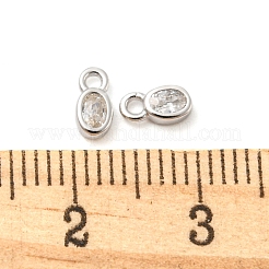 Véritable platine plaqué rhodium 925 breloques en argent sterling&nbsp;STER-K176-03C-P