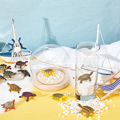 1 набор пластиковых фигурок морских черепах для украшения витрины DJEW-GA0001-48