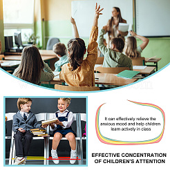 Ahademaker 10шт 10 цвета силиконовые упаковочные ленты для упаковки AJEW-GA0004-71