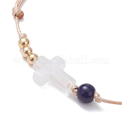 Браслеты из акрила и стеклянных бусин&nbsp;BJEW-JB12757