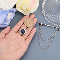 1 шт. латунные подвесные цепи булавки для воротника зажимы для галстука DIY-CA0005-89P