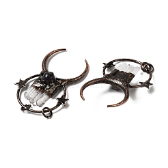 Большие подвески из натуральных кристаллов кварца и аметиста&nbsp;G-G019-06R-01