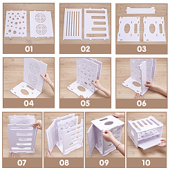 Aufbewahrungsbox für Routerkabel aus PVC-Kunststoff&nbsp;ODIS-WH0043-242