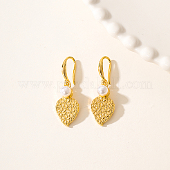 Серьги-подвески из латуни с имитацией жемчуга&nbsp;GH2902-2