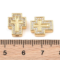 Messing Micro Pave klare Zirkonia Perlen&nbsp;CU-CBA1F4D-01G